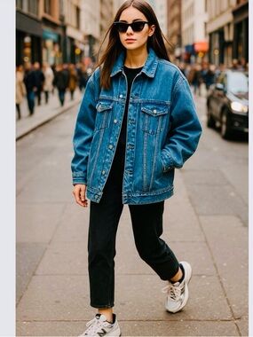 Mugen Retro Denim Classic Style Jean Jacket Size M